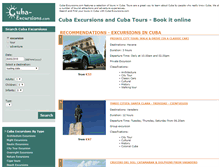 Tablet Screenshot of cuba-excursions.com